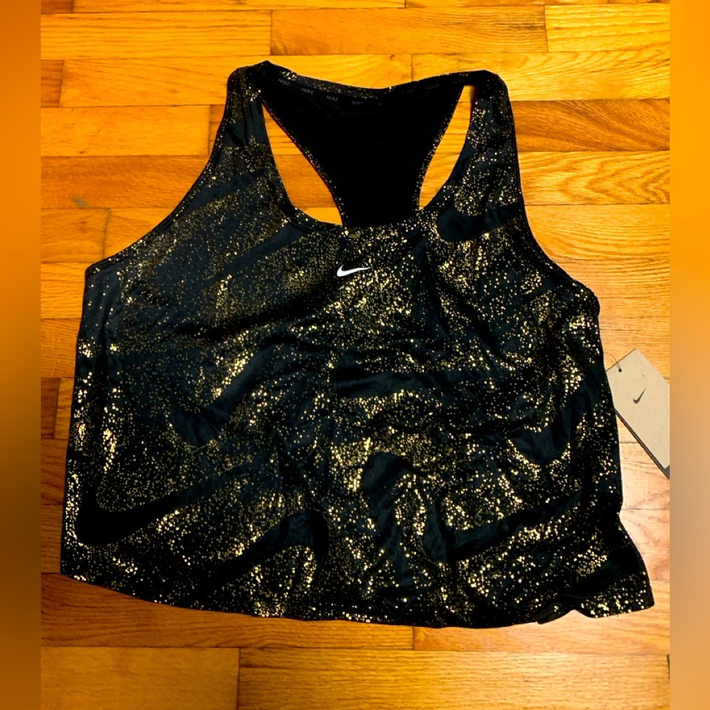 Nike XL gold shimmer tank